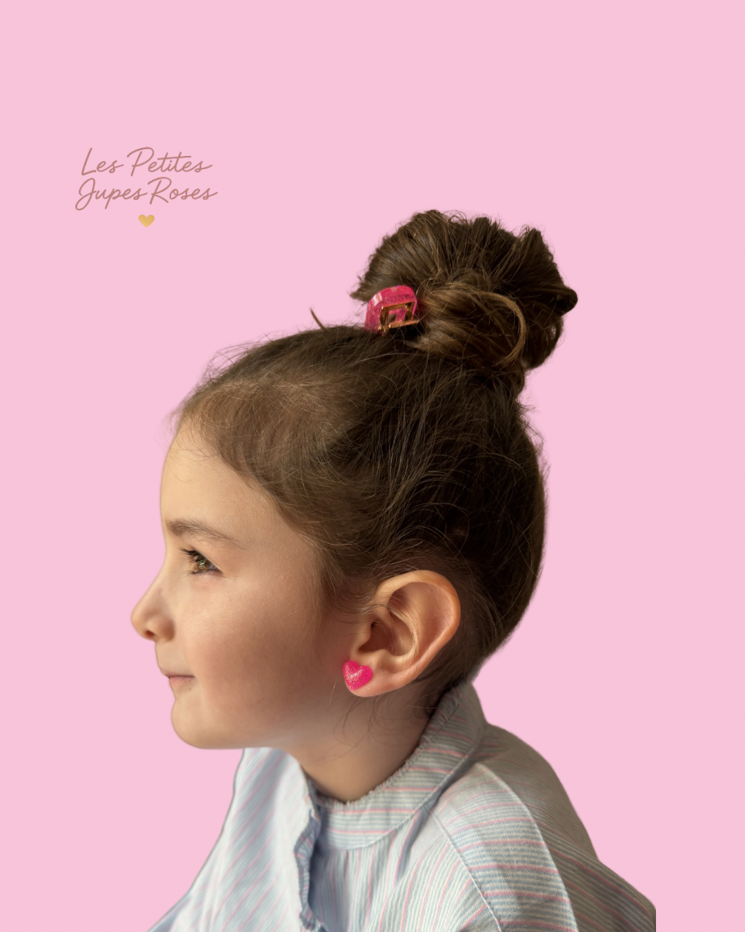 đ Boucles dâOreilles CĆur Rose