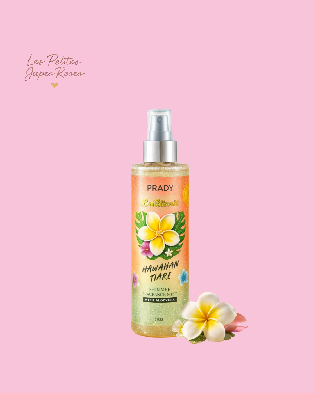 Brume parfumée et pailletée corps et cheveux