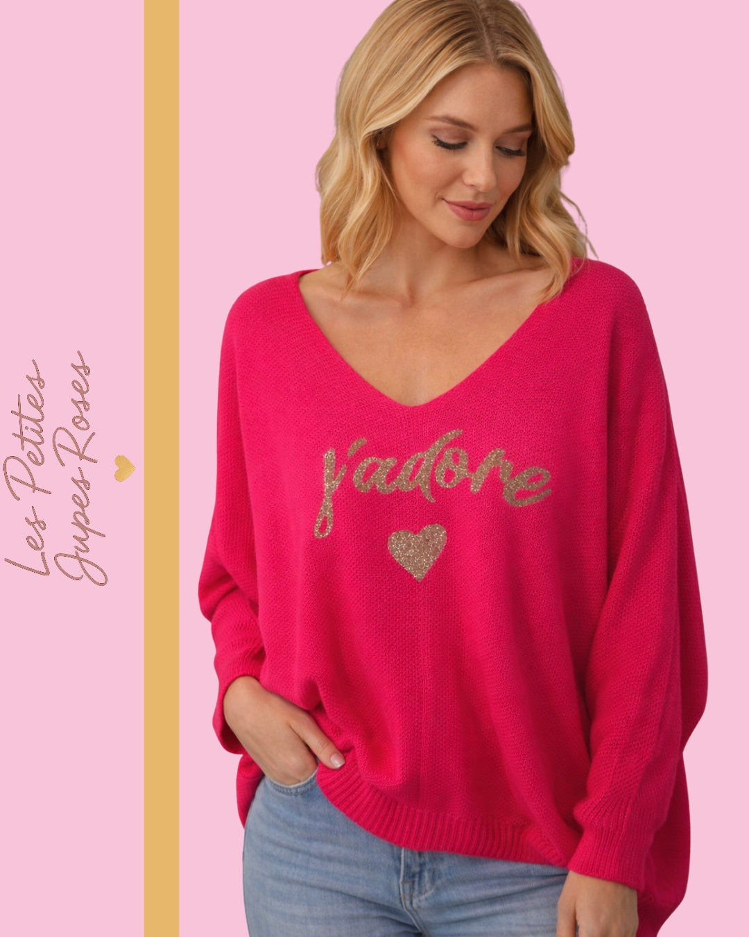 Pull Fin J'adore đ©·