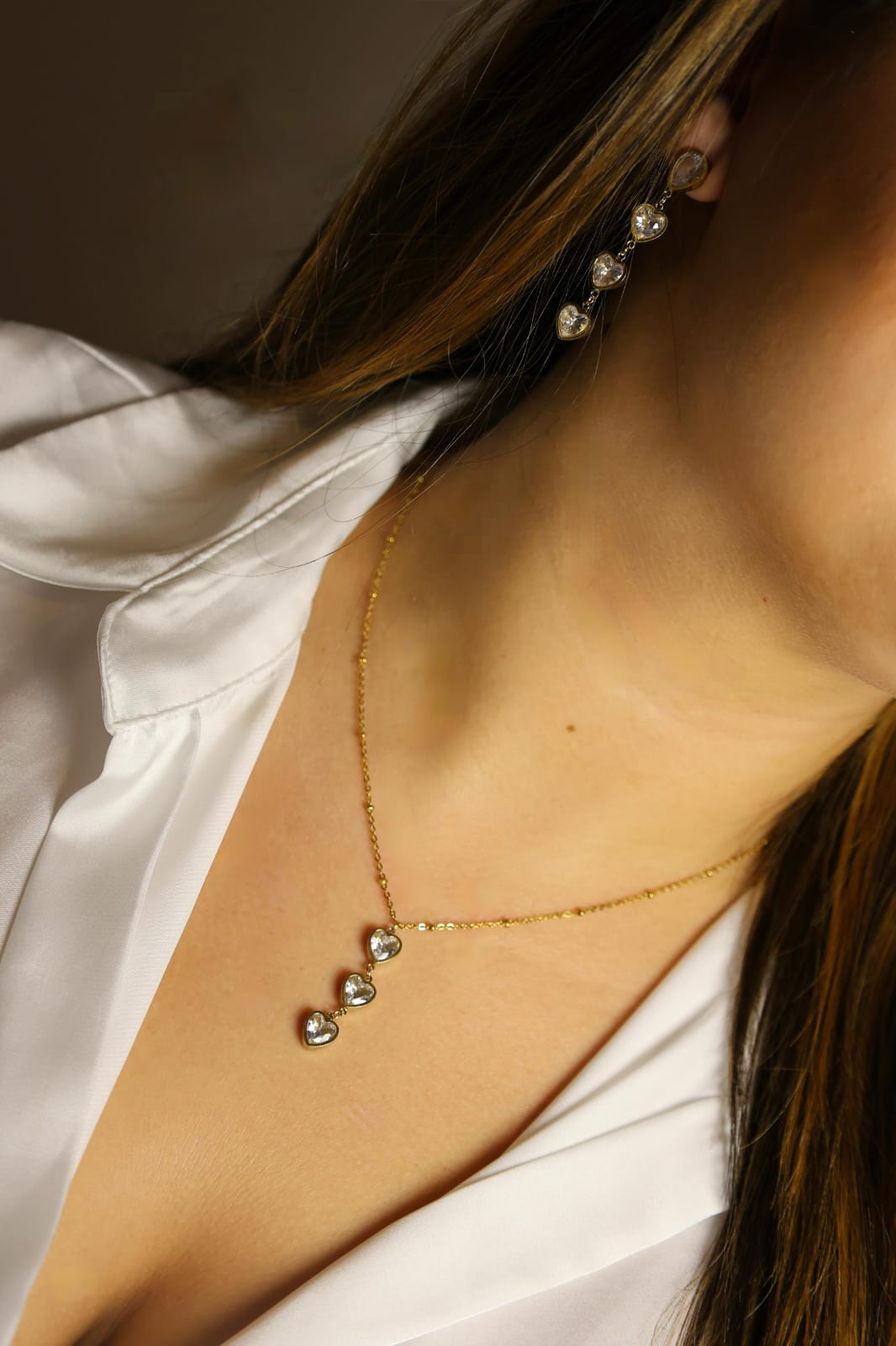 Parure boucle et collier Emma