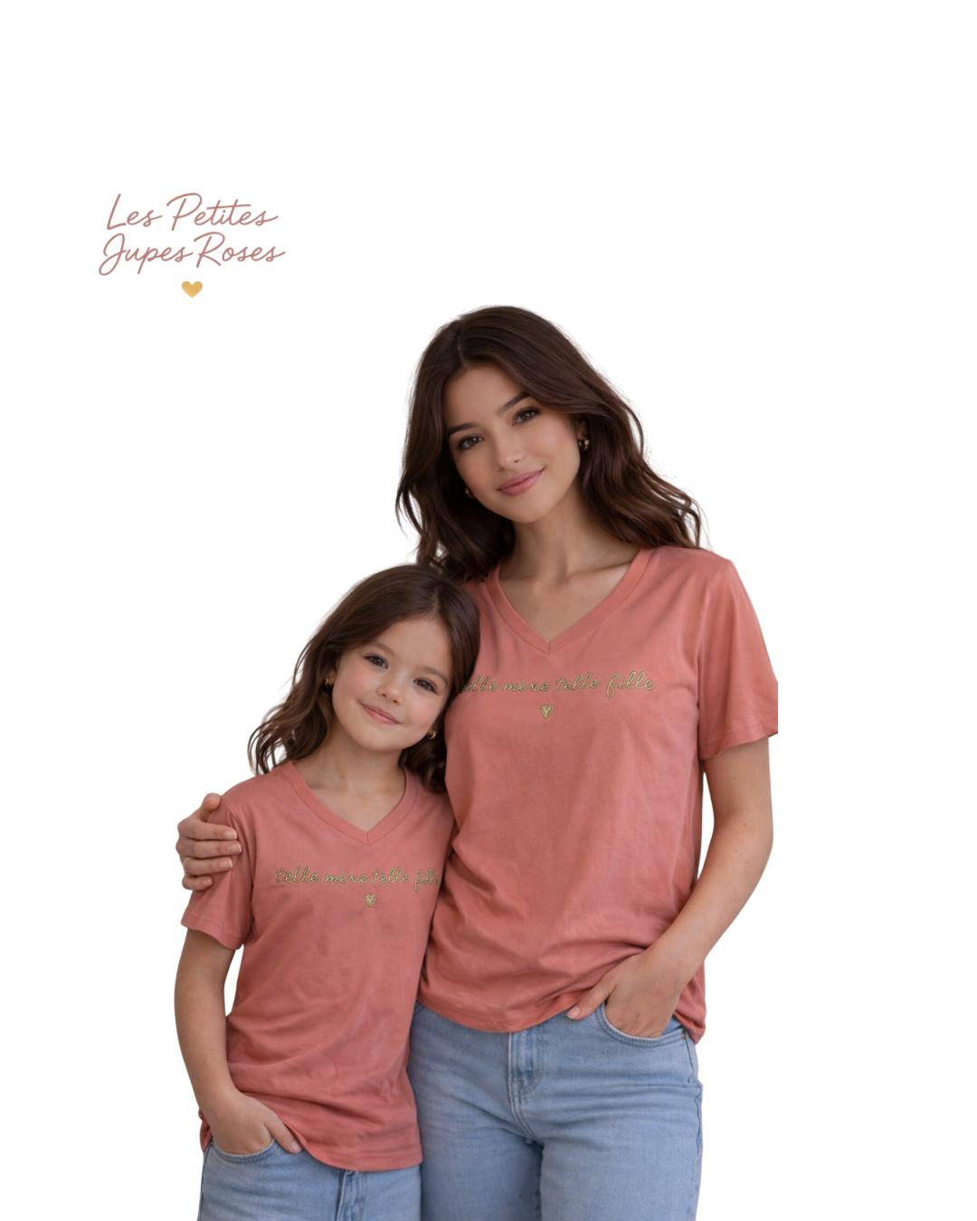 Tee-shirt « telle mère, telle fille »