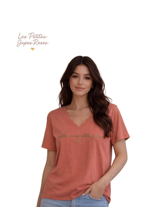 Tee-shirt « telle mère, telle fille »