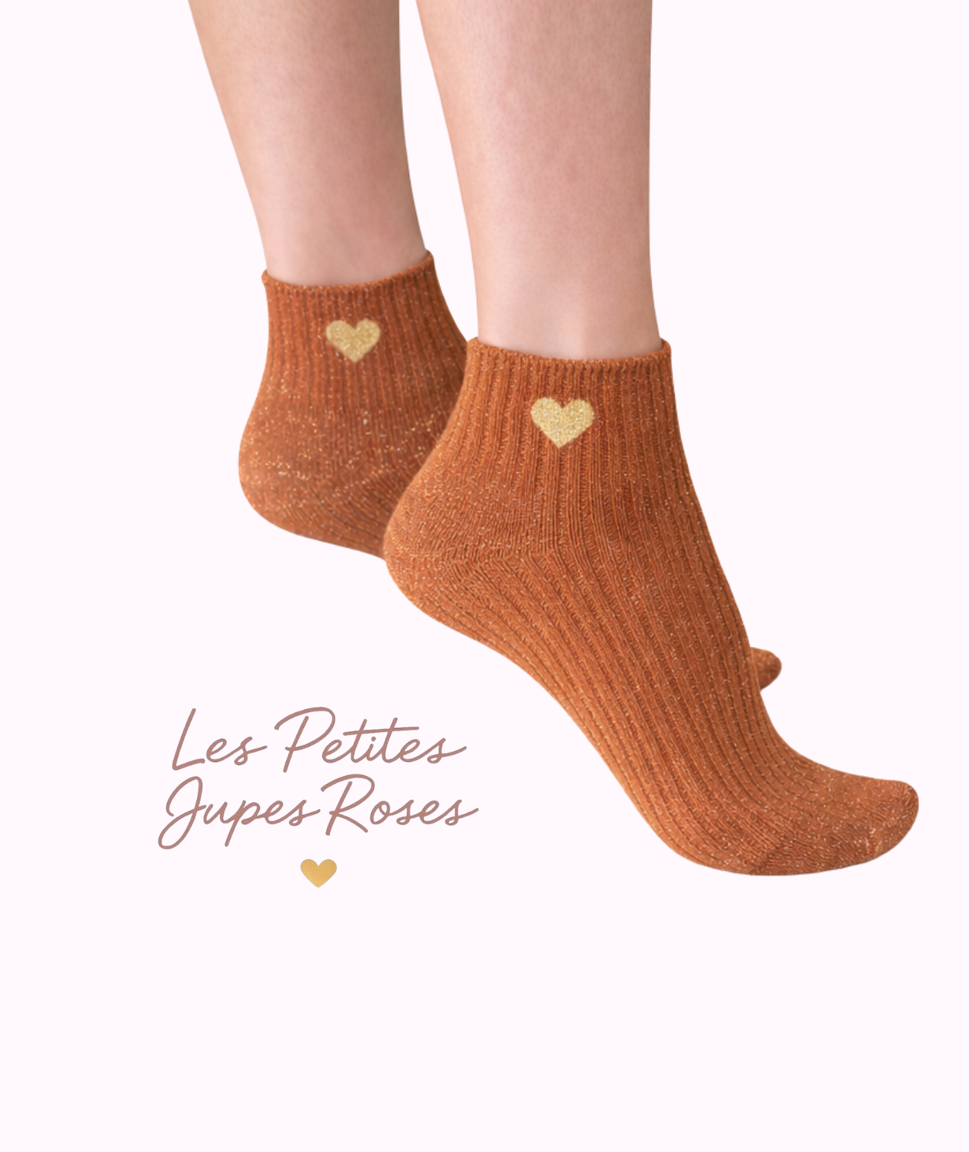 Chaussettes à paillettes « Coeur »