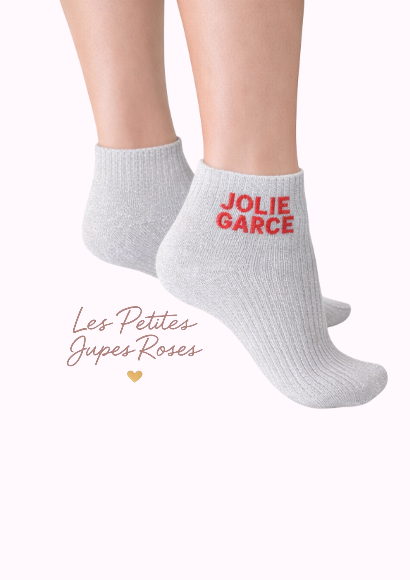 Chaussettes à paillettes « Jolie garce »