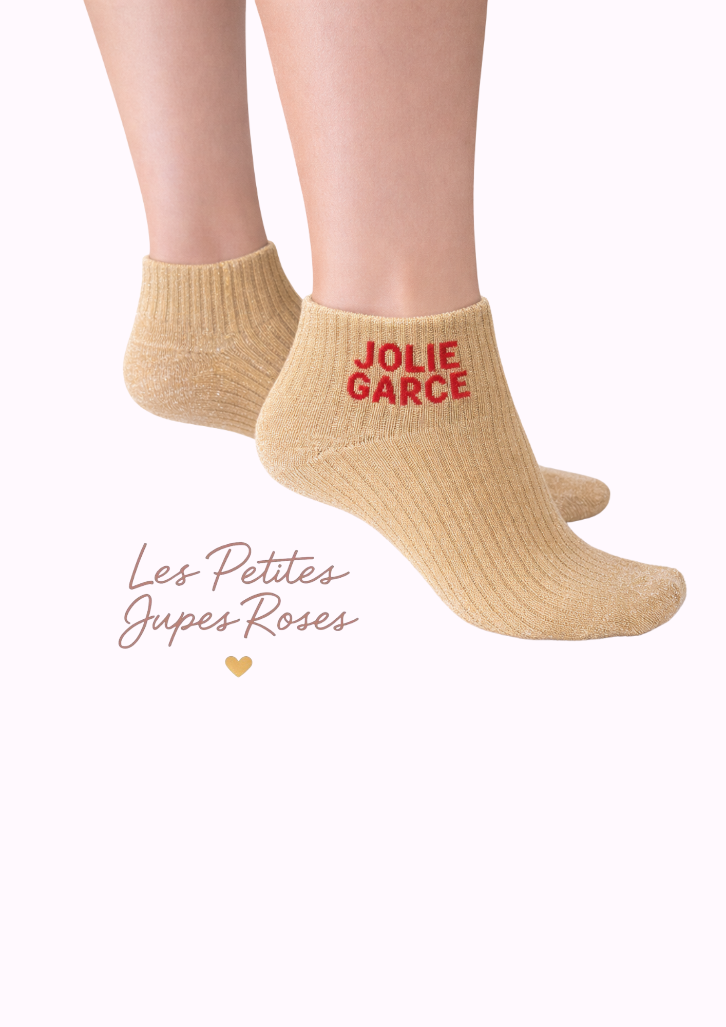 Chaussettes à paillettes « Jolie garce »