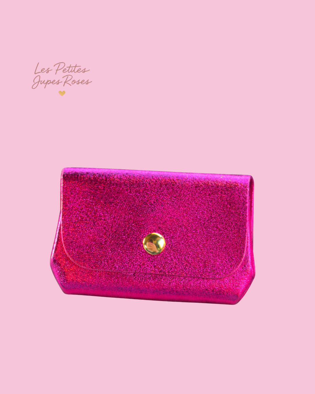 Porte monnaie pailleté rose Fushia