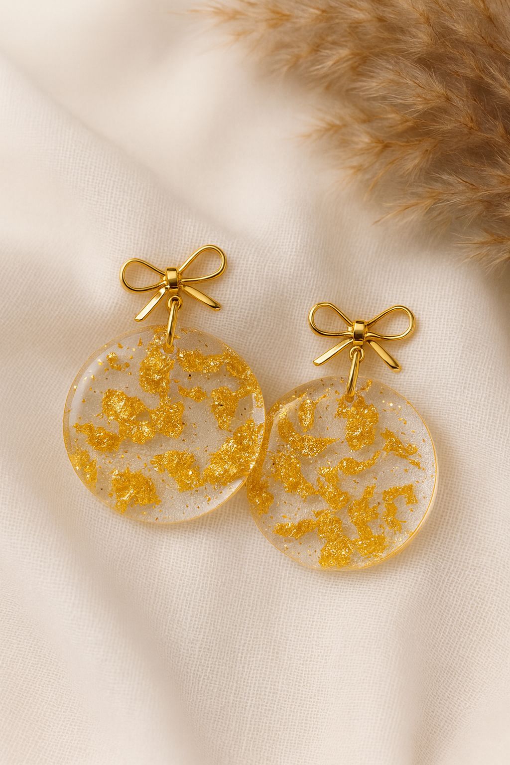 Boucle d'oreilles Golden Crystal