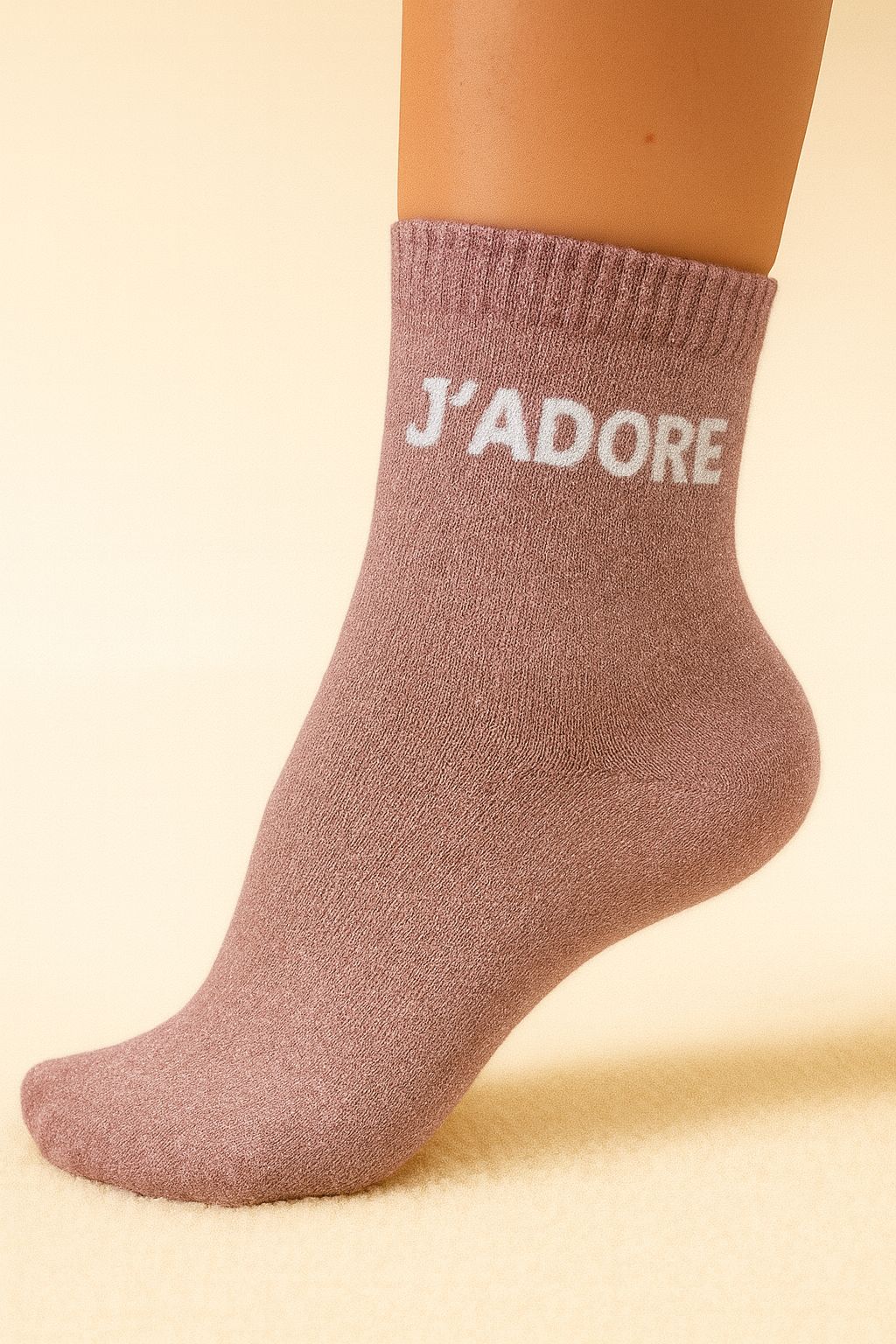 Chaussettes à paillettes J'ADORE