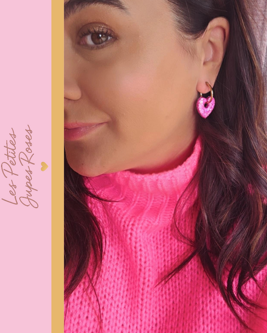 Boucle Coeur Paillette