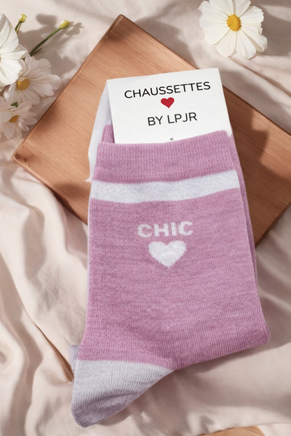 Chaussettes “Chic” – Rose