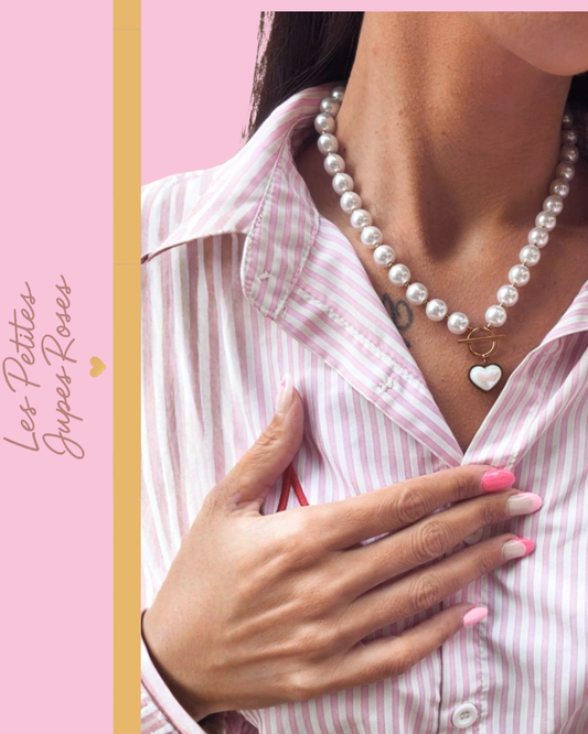 Collier Cœur Nacré