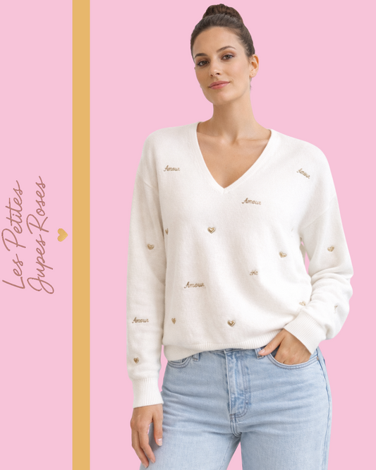 Pull Fin White Heart